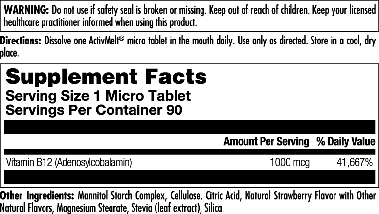 B-12 Adenosylcobalamin ActivMelt®