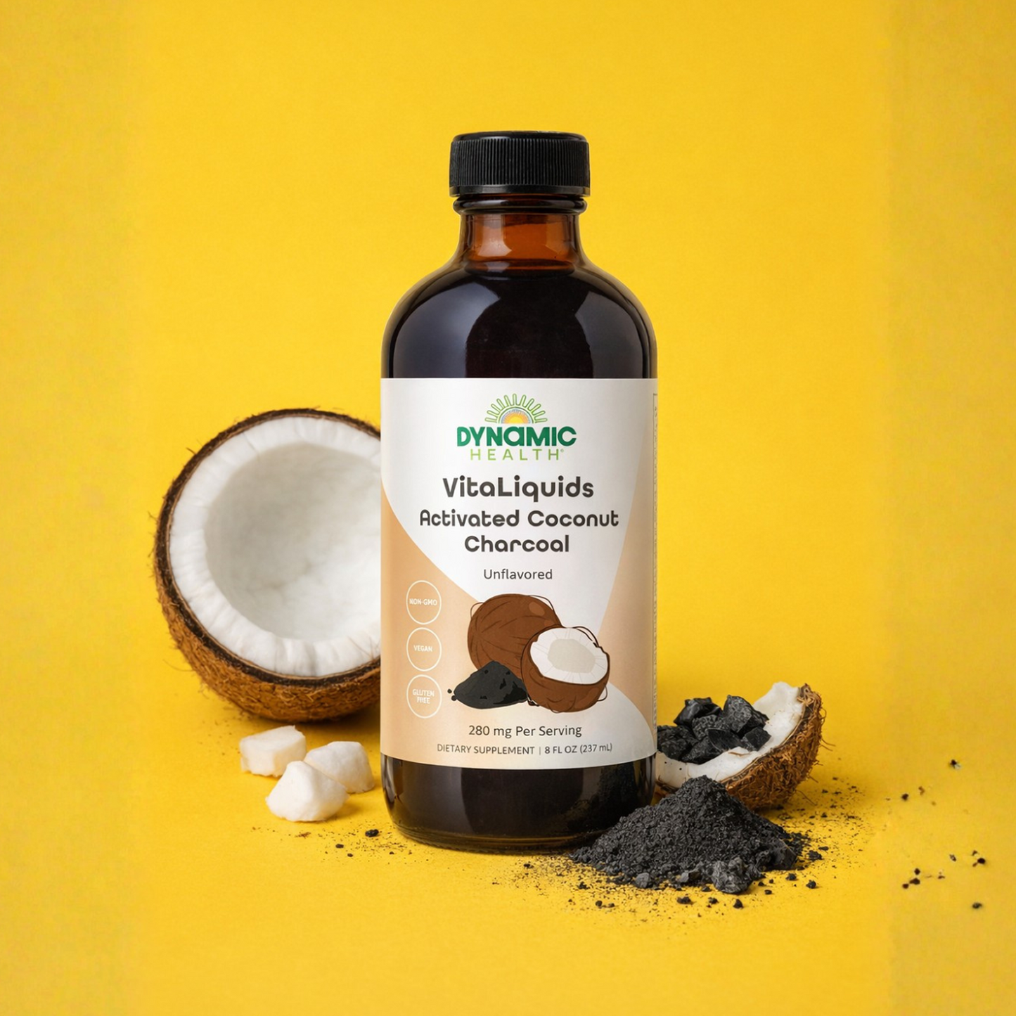 Activated Coconut Charcoal VitaLiquid Drops