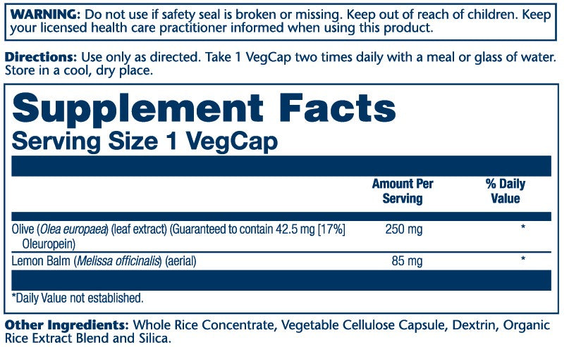 Olive Leaf Extract 17% - 250mg