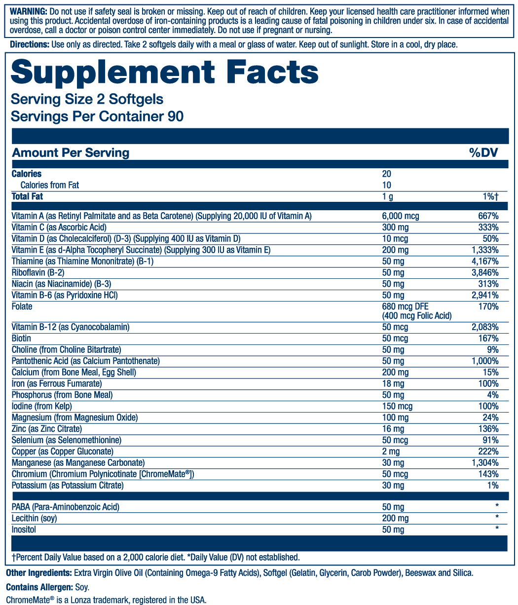 Provide Multivitamin