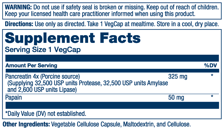 Pancreatin 1300, Digestive Enzyme