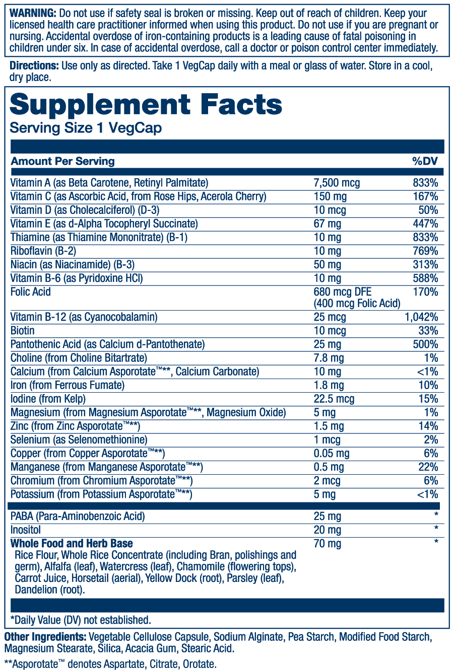 Once Daily High Energy Multi