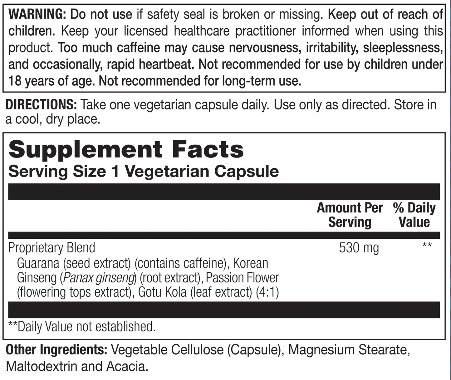 Extra Strength Guarana | Premier Energy