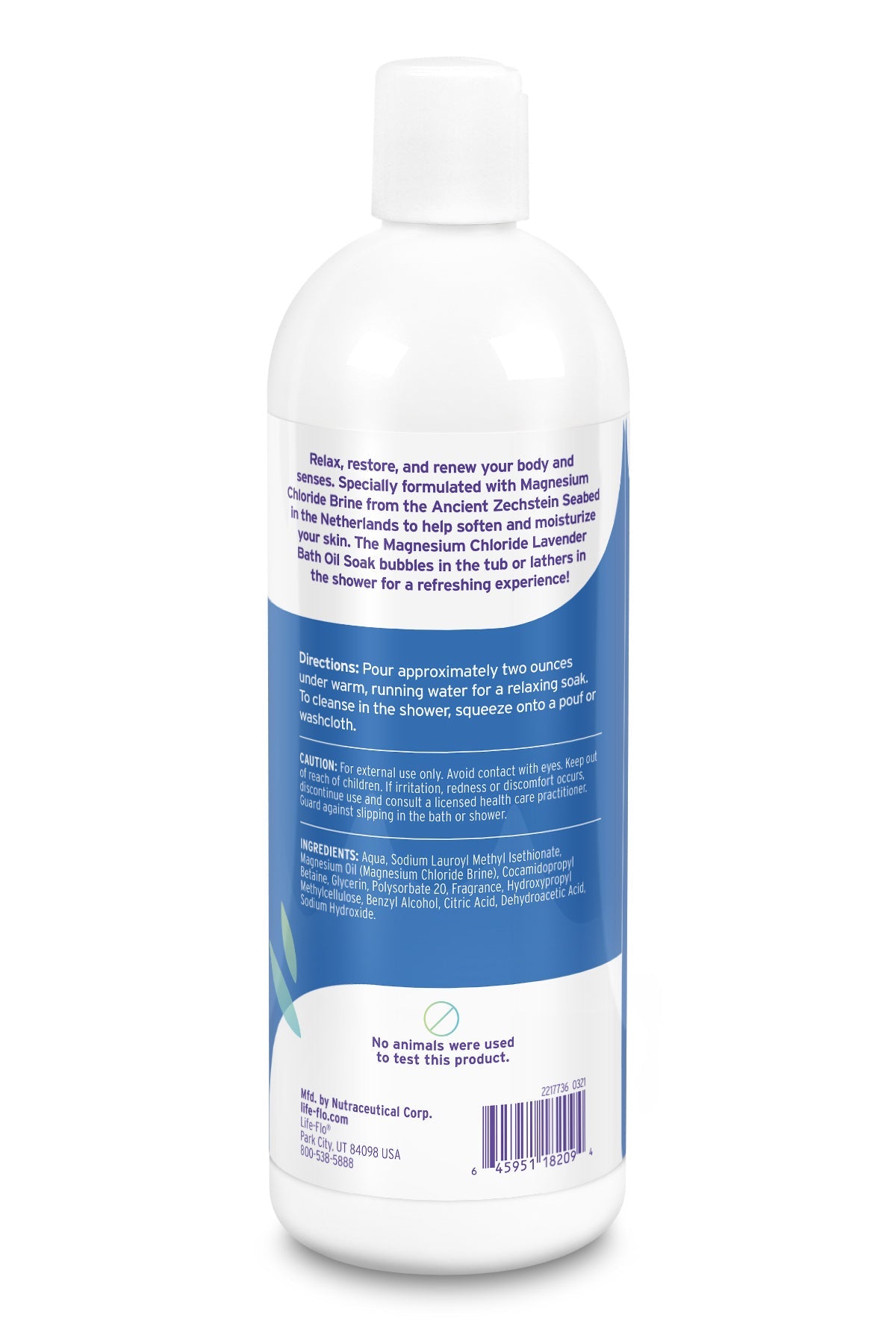 Magnesium Bath Oil Soak, Lavender