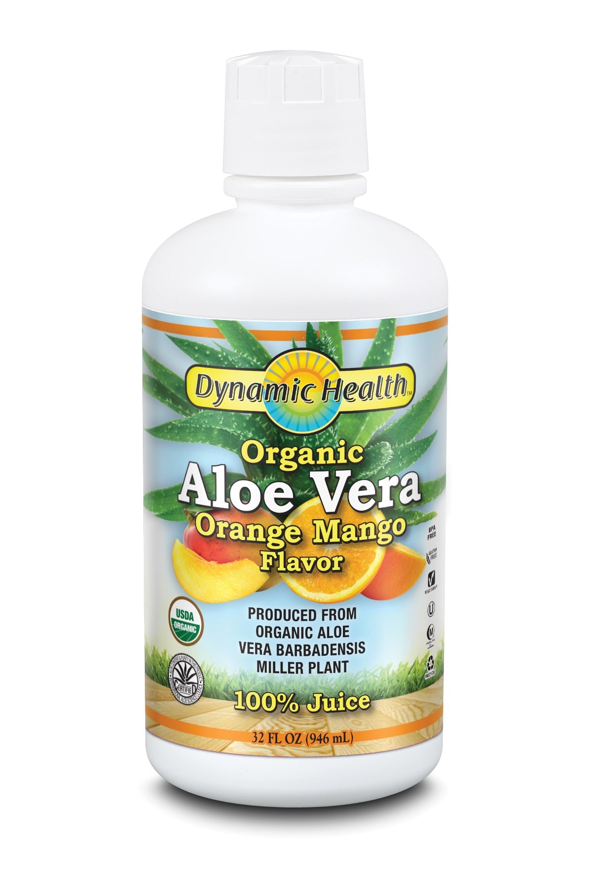 Aloe Vera Juice - Orange Mango - 32-Fl-Oz-(946-mL)