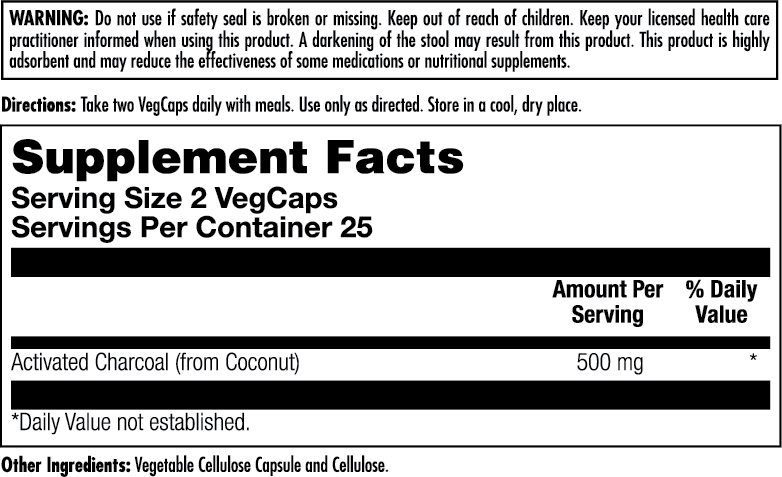 Charcoal Activated VegCaps