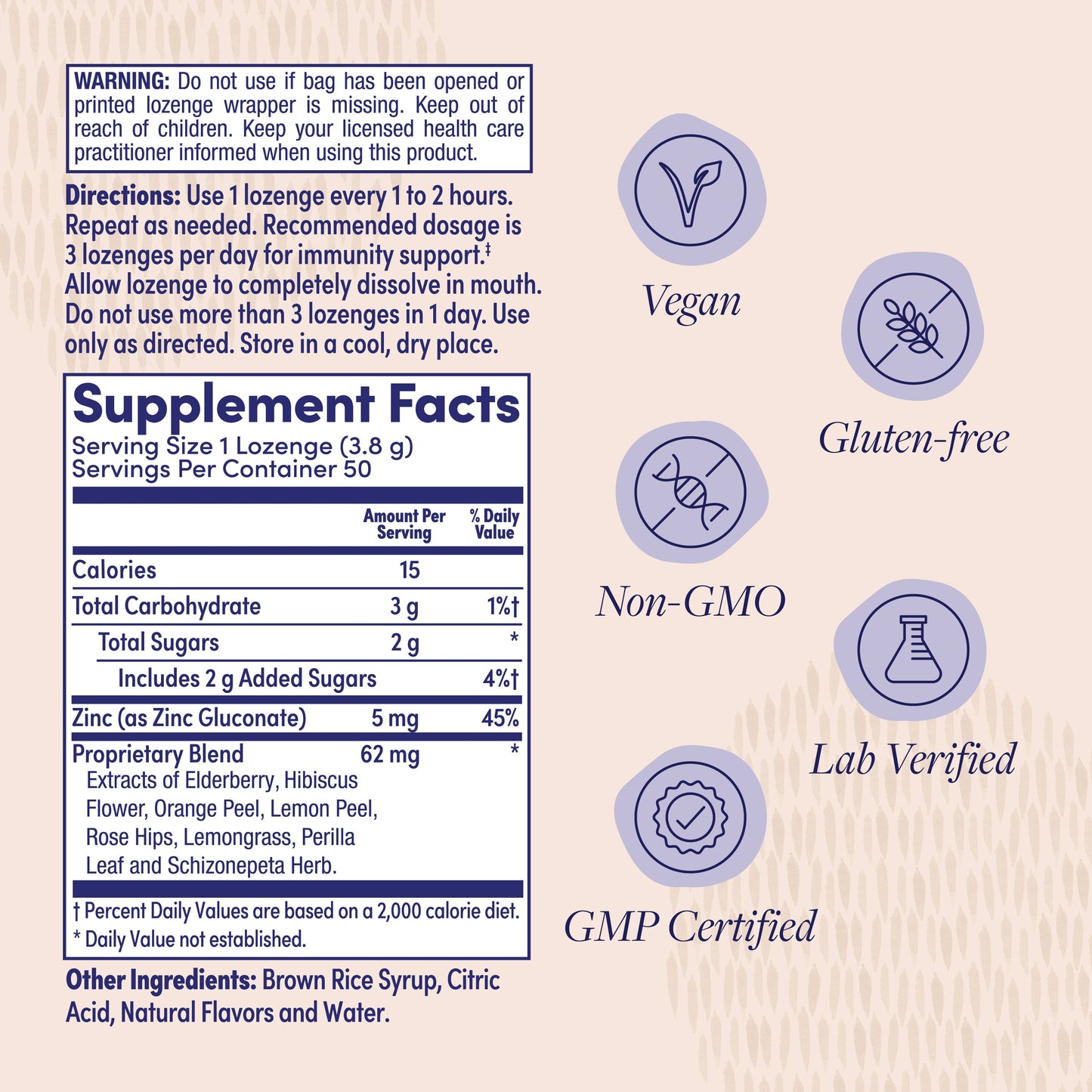 Elderberry Zinc Lozenges