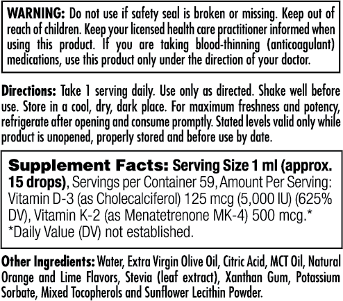 D-3 K-2 Liquid DropIns™ Citrus