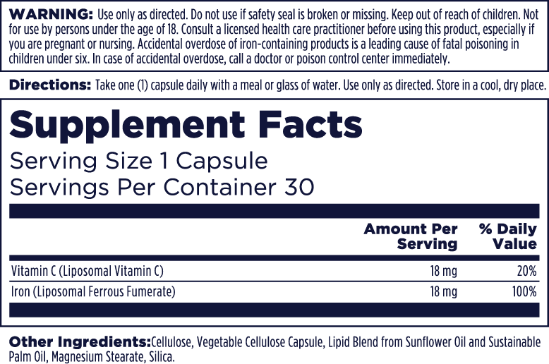 Liposomal Iron + C