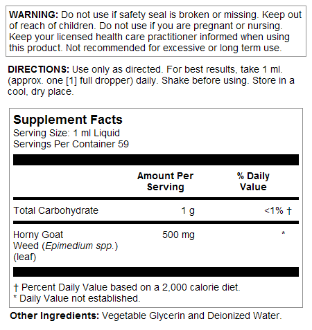 Horny Goat Weed 500 | Liquid
