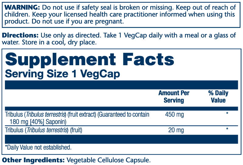 Tribulus Fruit Extract 450mg