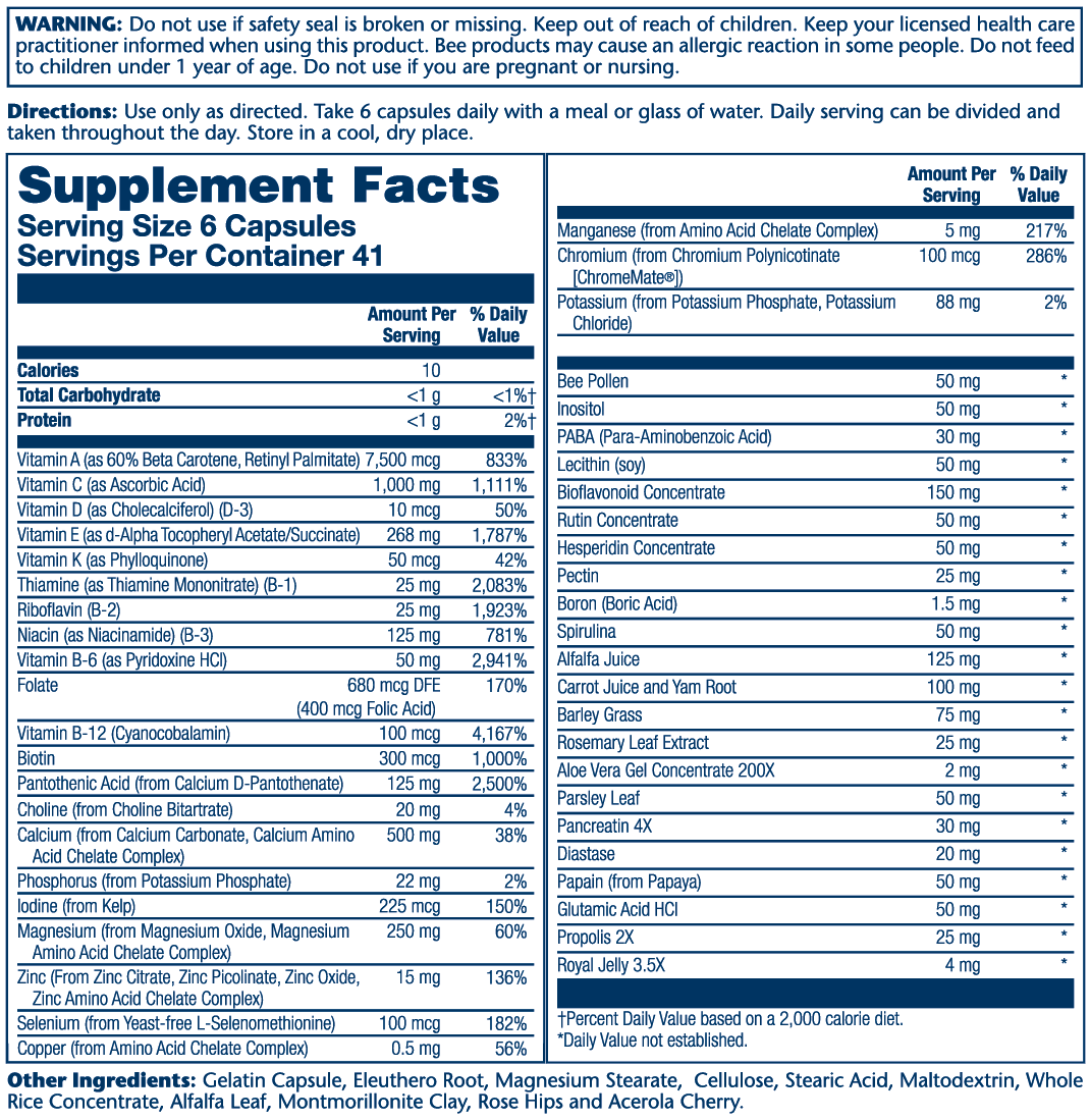 Spectro Multivitamin, Iron-Free
