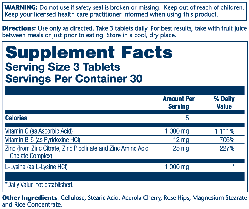 L-Lysine 1000mg