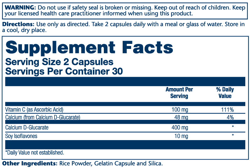 Calcium D-Glucarate 400mg