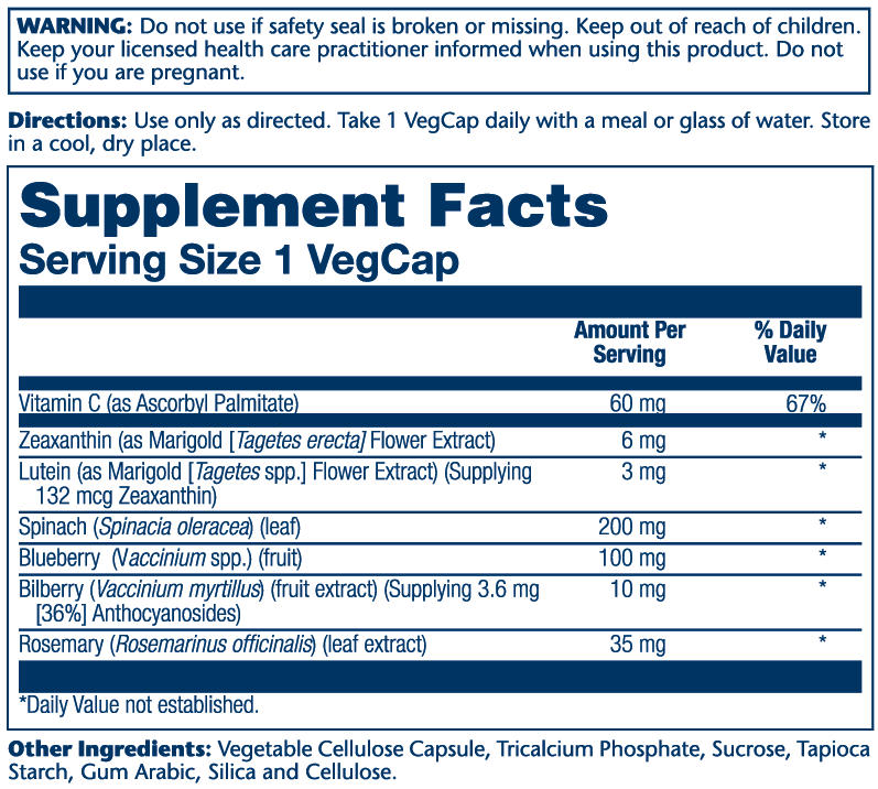 Ultra Zeaxanthin 6mg