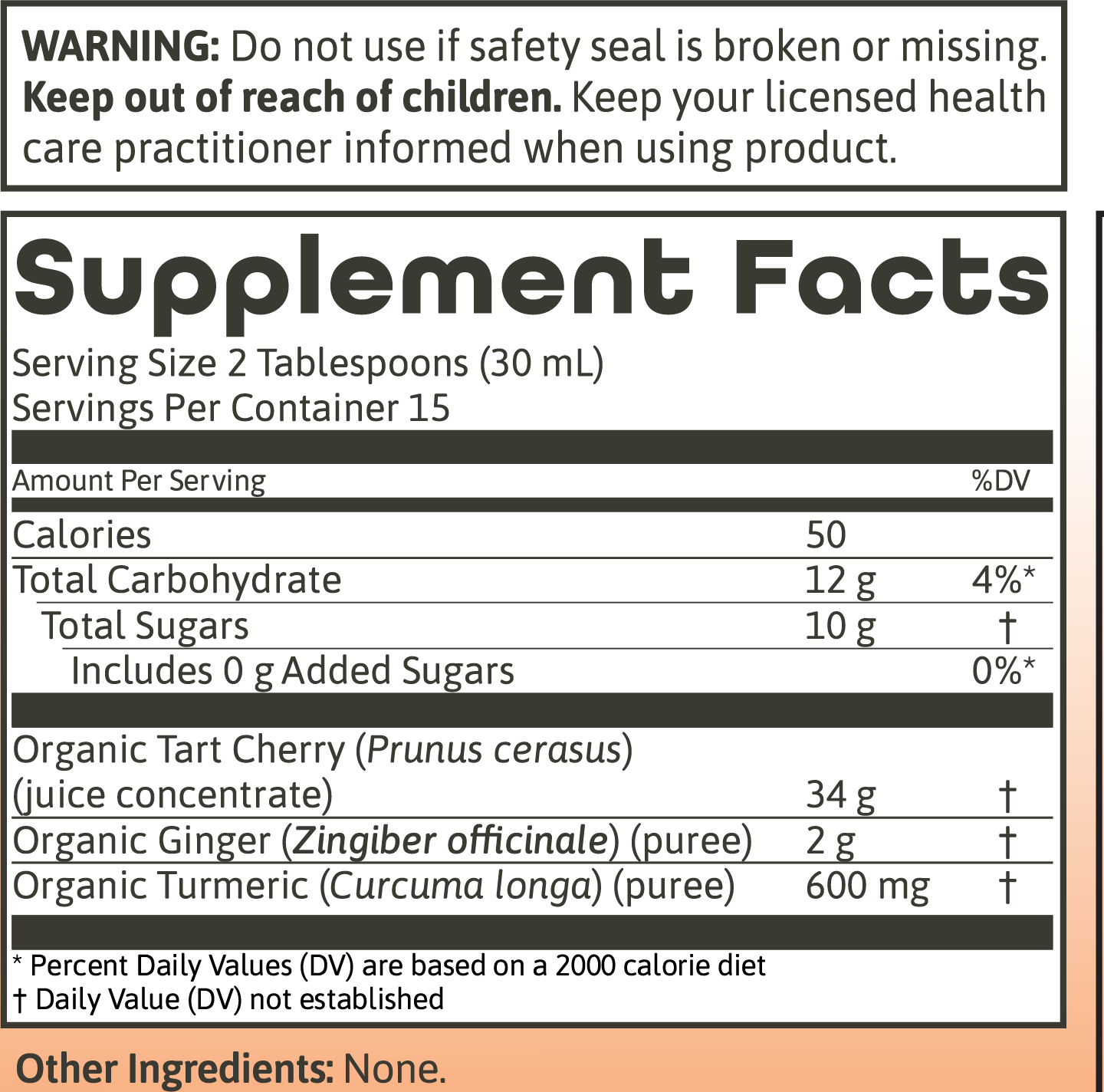 Tart Cherry, Turmeric & Ginger Tonic