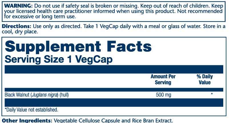 Black Walnut Hull 500mg