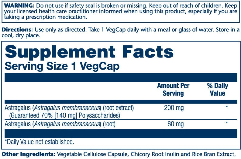 Astragalus Root Extract 200mg