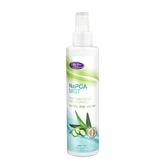 Life-flo NaPCA Mist | Hydrating Spray for Face, Body and Hair | With Aloe and Sodium PCA for Softer, Fresher Skin | 8oz