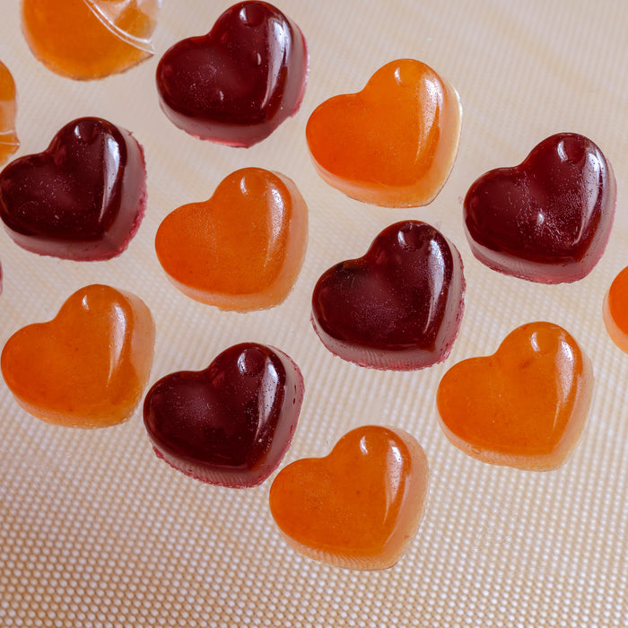 Loaded with ascorbic acid – a.k.a. vitamin C – our recipe provides all the benefits of this powerful antioxidant in tasty gelatin gummies your whole family will love.