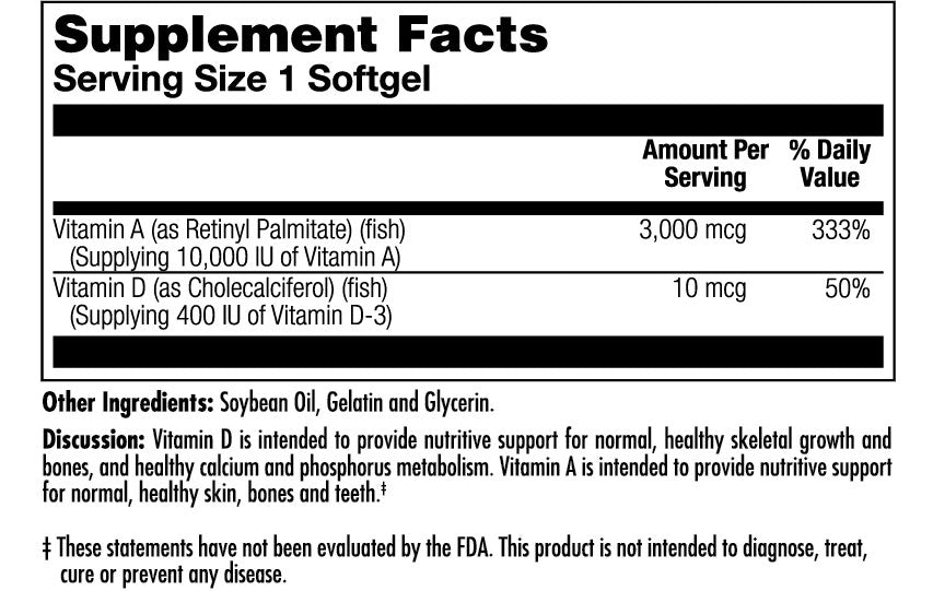 Vitamin A & D ActivGels™ Softgels