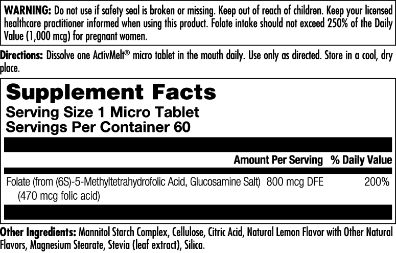 Methyl Folate ActivMelt