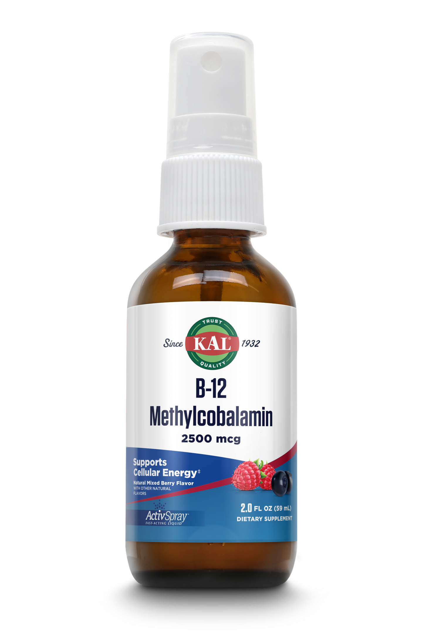 B-12 Methylcobalamin Liquid ActivSpray™ Berry