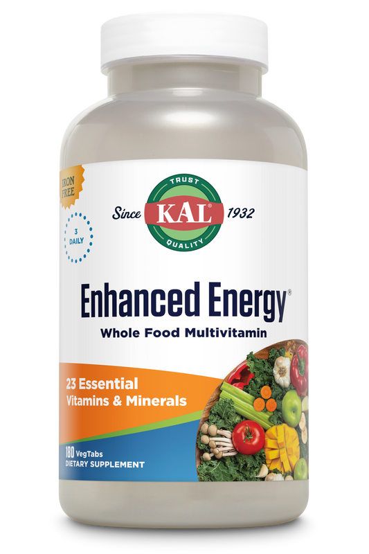 Enhanced Energy® Whole Food Multivitamin Iron-Free VegCaps