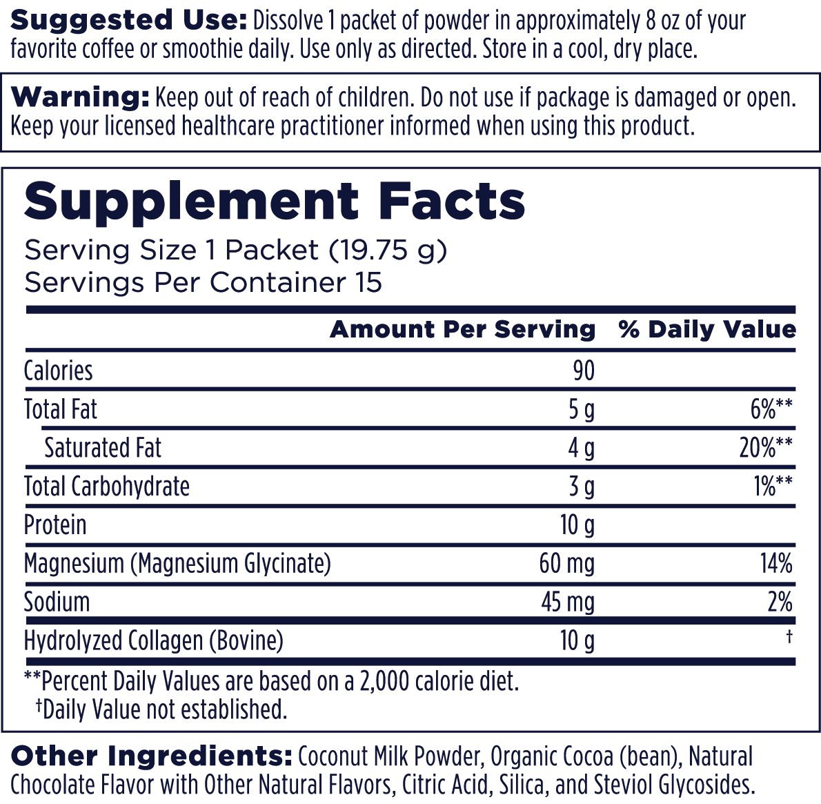 Collagen Creamer Stick Packs
