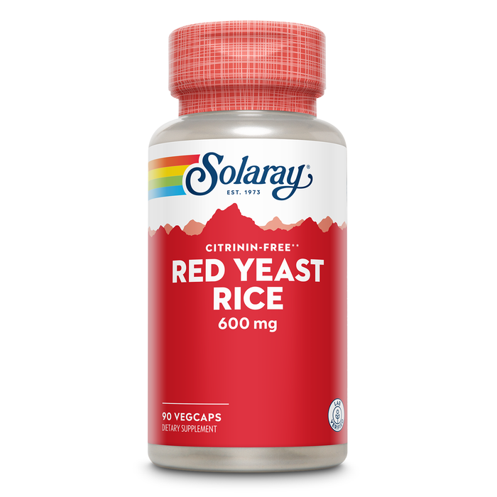 Solaray Red Yeast Rice, Healthy Heart Support, Citrinin-Free, 60 Day Money-Back Guarantee, 90 Servings, 90 VegCaps