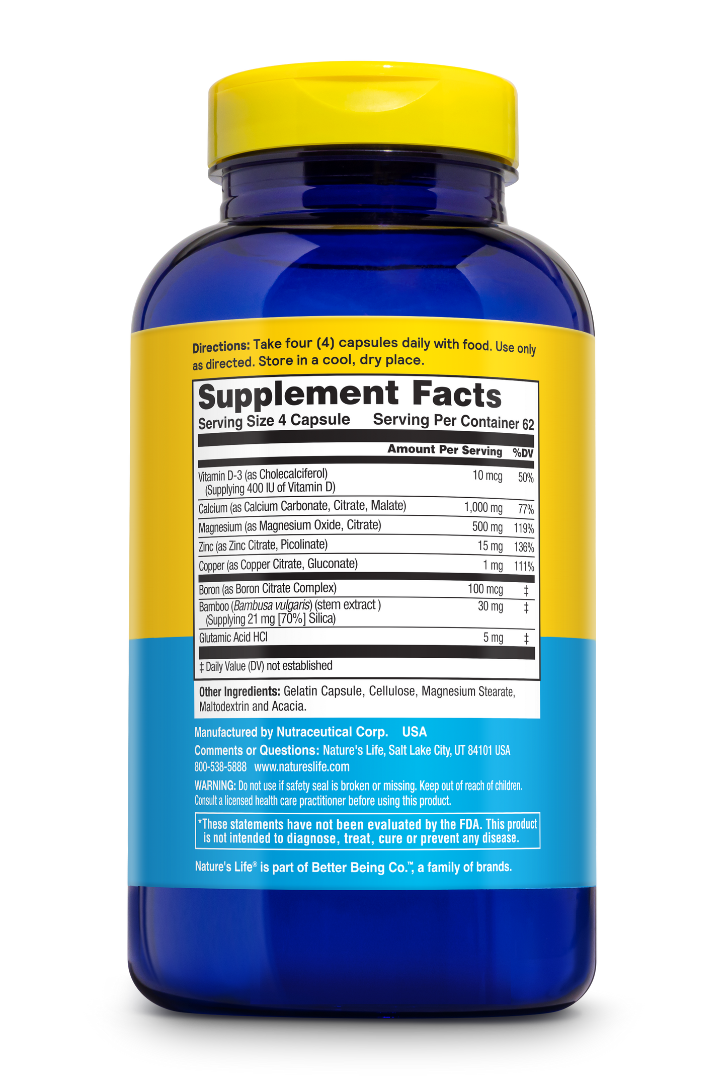 Cal/Mag/Zinc Complex Capsules 250 ct