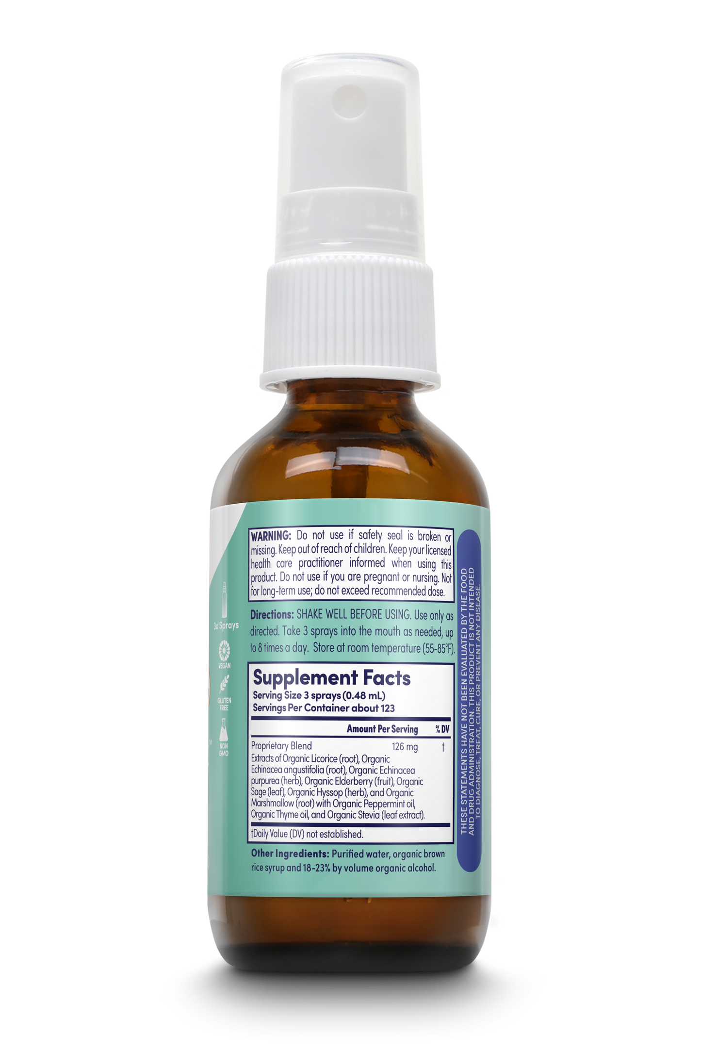 Organic Herbal Mist Throat Spray