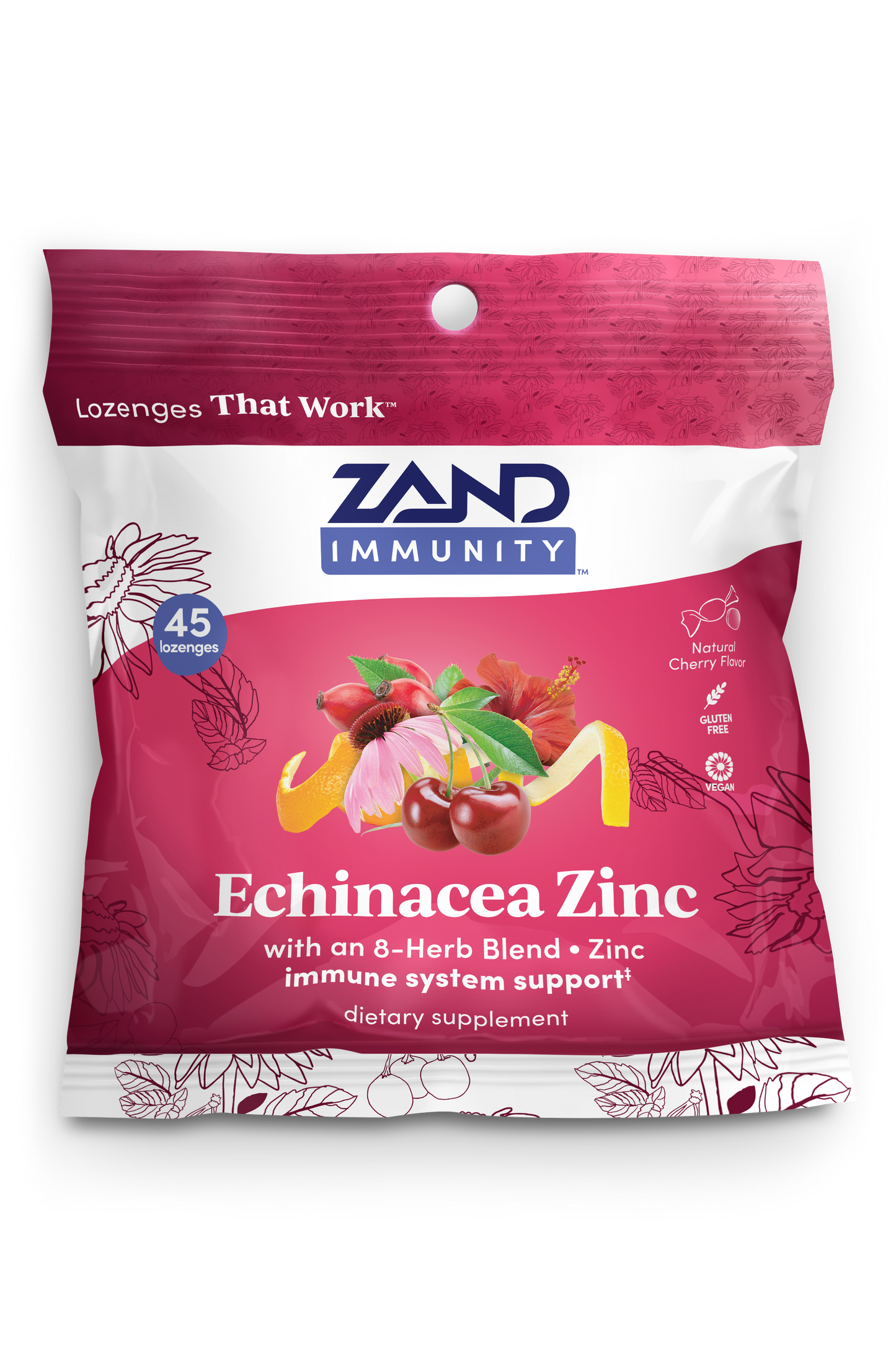 Cherry Echinacea Zinc Lozenges