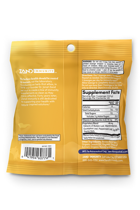 Lemon Honey Lozenges