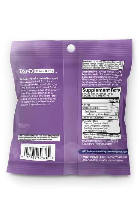 Elderberry Zinc Lozenges