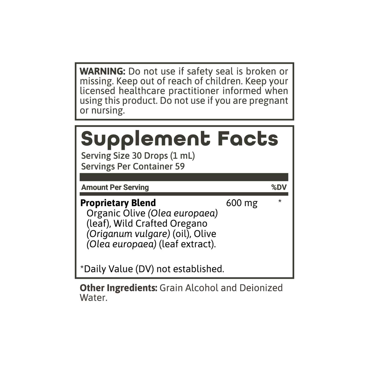 Oregano Oil & Olive Leaf VitaLiquid Drops