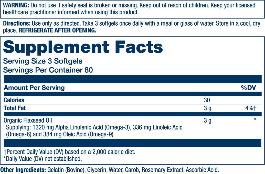 Flaxseed Oil 1000mg
