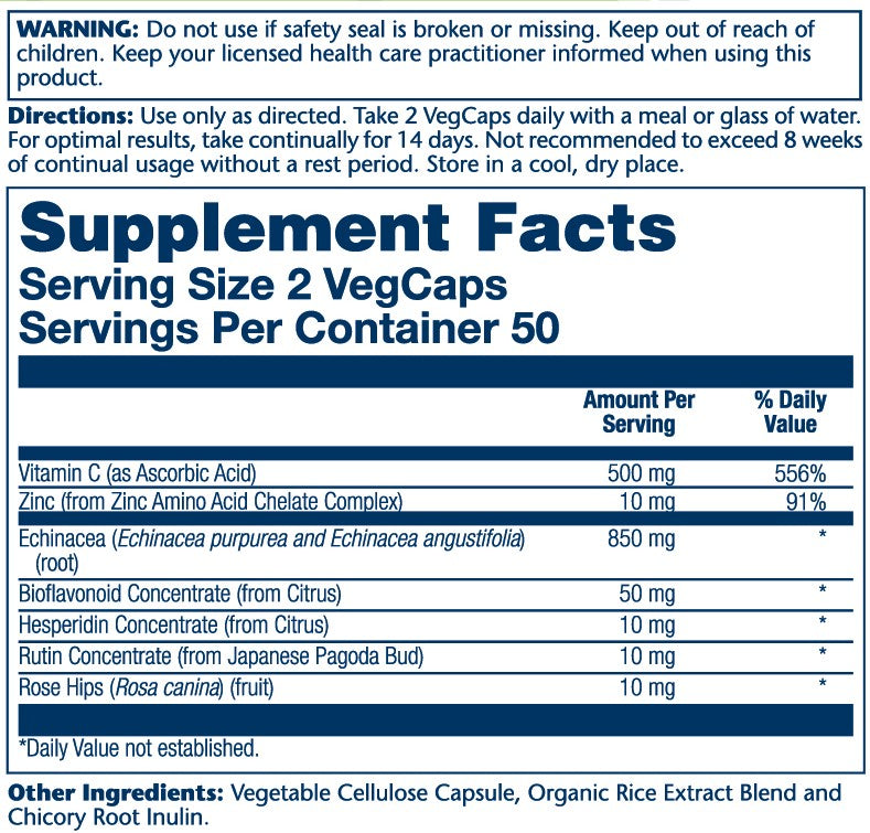 Echinacea Root with Vitamin C 850mg