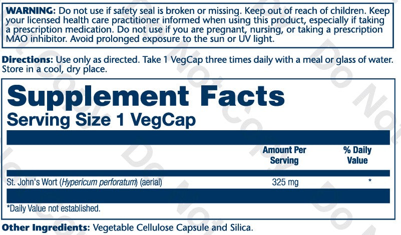 St. John's Wort Aerial 325mg