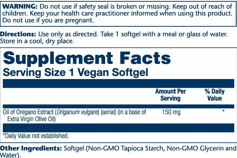 Oil Of Oregano 150mg