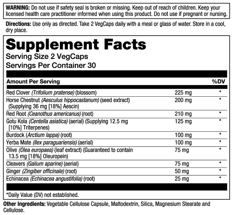 Solaray Total Cleanse Lymph VCapsules 60 Count