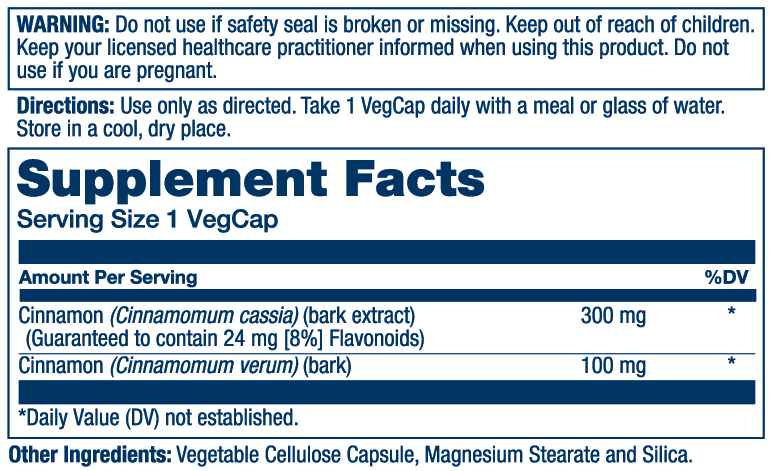 Cinnamon Bark Extract 300mg