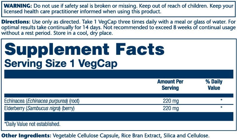 Echinacea Root & Elderberry 440mg
