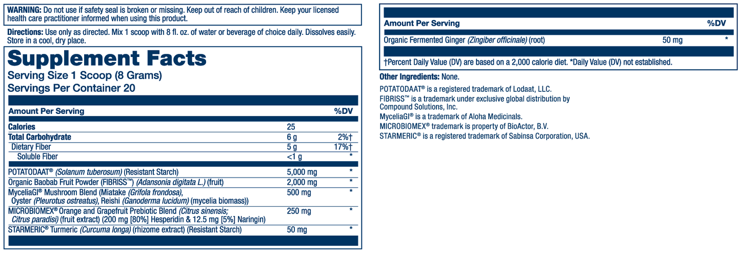 Mycrobiome Prebiotic