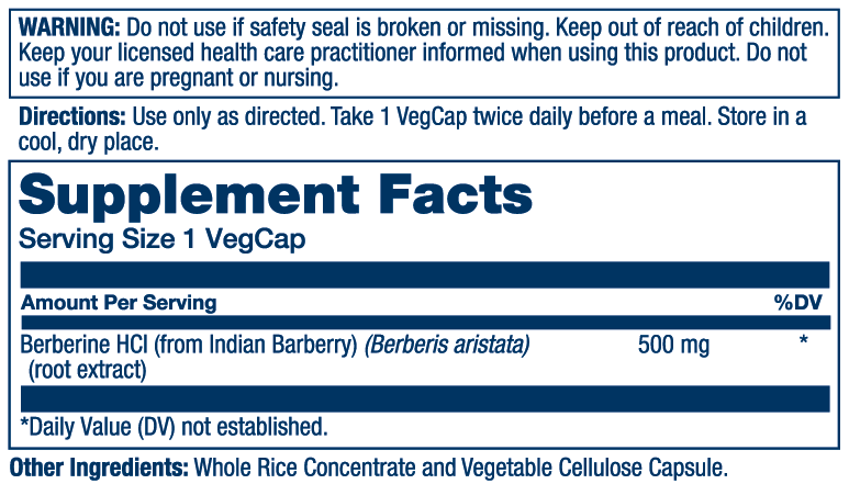 Berberine 500mg