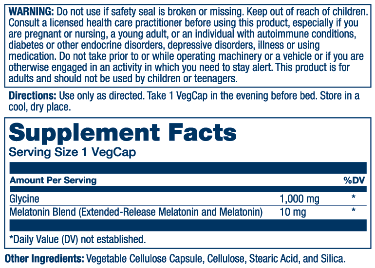 Extended-Release Melatonin with L-Glycine