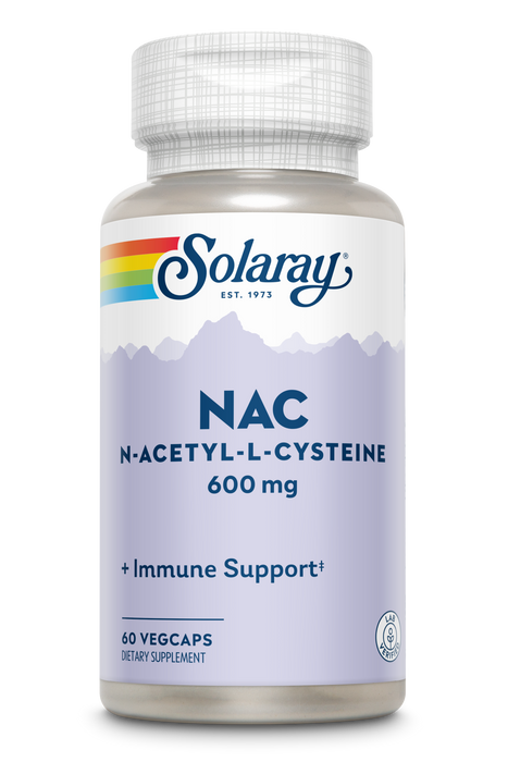 Solaray NAC N-Acetyl-L-Cysteine Supplement, 600 mg | 60 Count