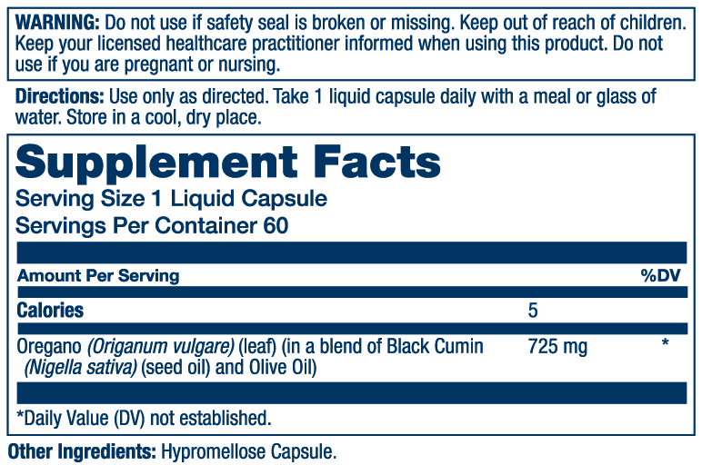 Oregano + Black Seed Oil