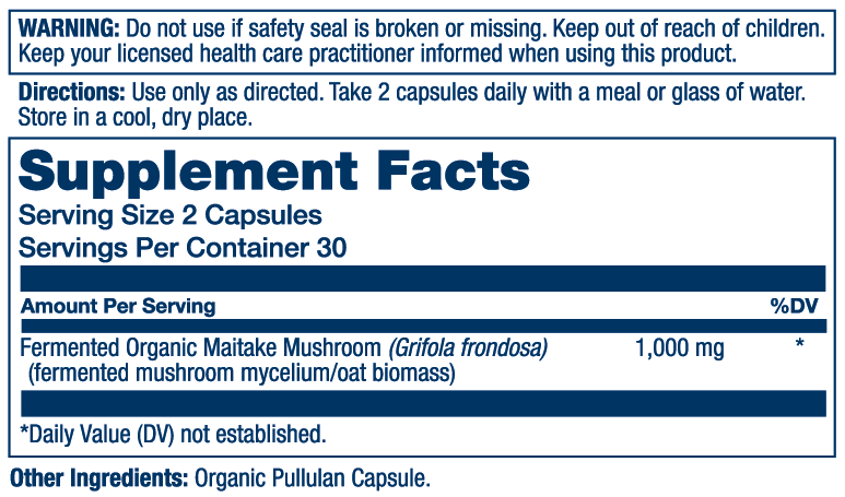 Org Grown Fermented Maitake