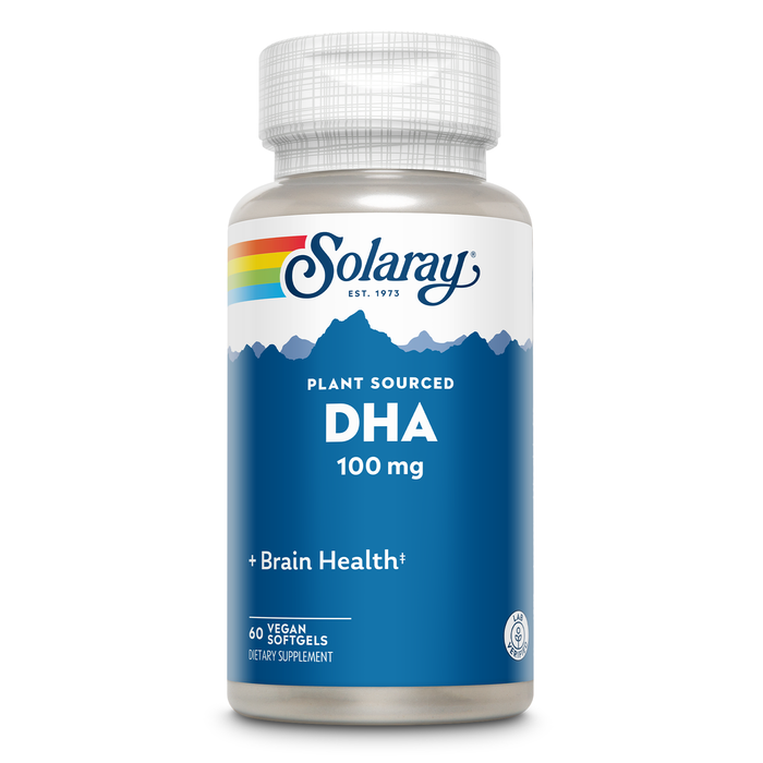 Solaray DHA Neuromins, Vegan Softgel (Btl-Plastic) 100mg 60ct